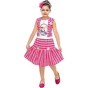 Krishna Cotton Top and Skirt Set for Girls