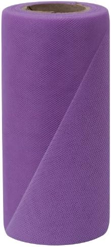 Falk Fabrics Tulle Spool Radiant Orchid Fabric, 6-Inch by 25-Yard