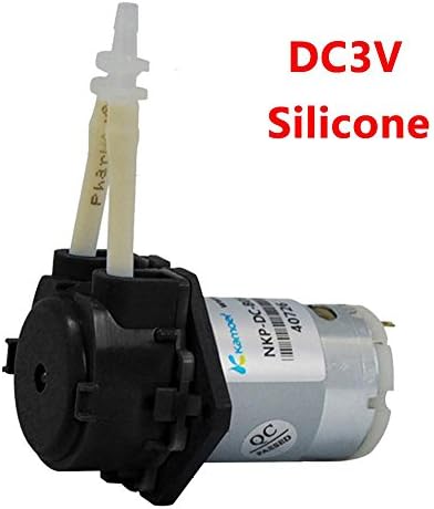 Cacys Store - DC Small Dosing Pump 3V Micro Self priming Mute Mini Peristaltic Liquid Pump DC Water Pump for Lab Dosing Analytical