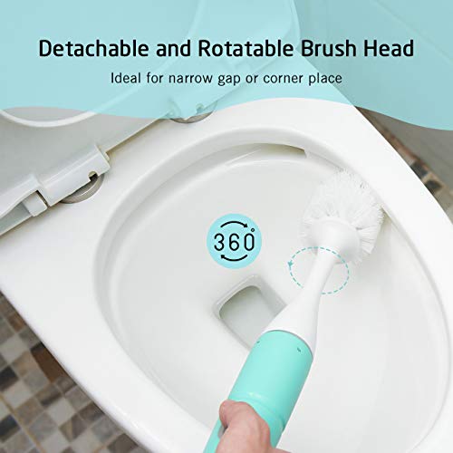 Homitt Electric Toilet Brush Cordless Toilet Scrubber, Power Scrubber