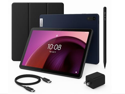 Lenovo Tablet Celular Tab M10 5G 10.6" 2K (2000×1200), Snapdragon 695, 6GB RAM, 128GB, Android 13, 5G Nano-SIM (Chip), Azul Tab Pen Plus + Funda