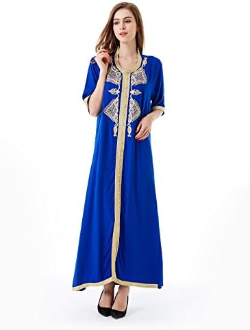 HARiM SOLTANE Muslim Dress Dubai Abaya Caftan for Women Islamic Clothing Rayon Gown Jalabiyas