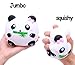 AOLIGE 2 PCs Squishies Slow Rising Jumbo Kawaii Cute Panda Creamy Scent Kids Party Toys Stress Reliever Toy