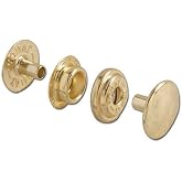 Tandy Leather Line 24 Snaps 10/pk 1263-01 (10, Brass)