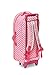 Badger Basket 3-in-1 Trolley Doll Carrier with Rocking Bed and Bedding – Adorable Pink Polka Dot Design for 18-Inch Dolls