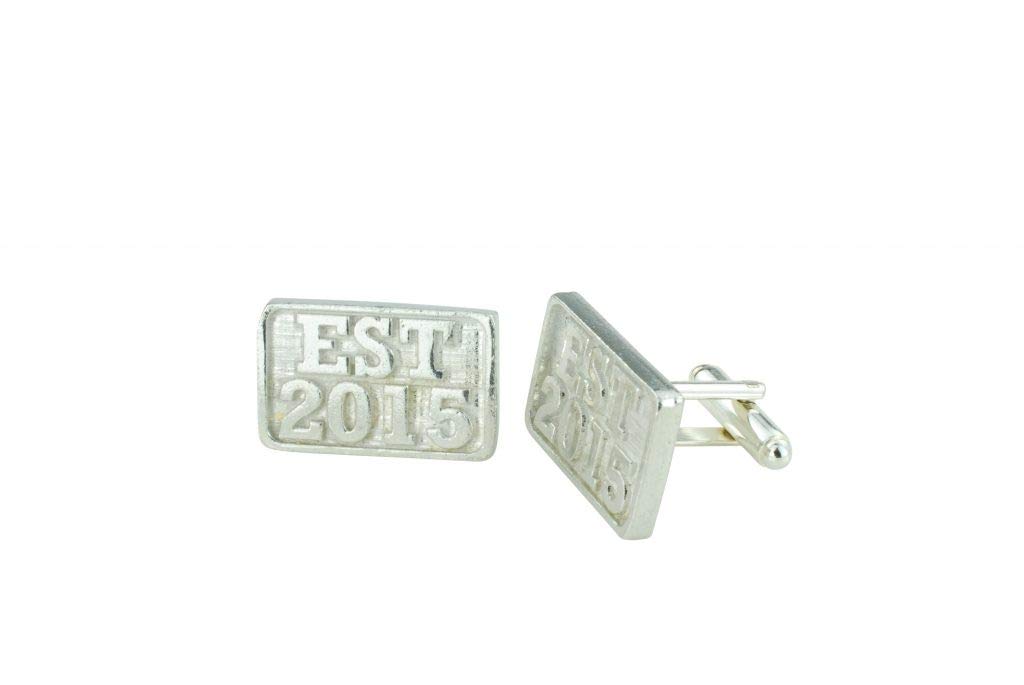 Establised Year 2015 EST Anniversary Cufflinks