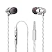 Earphones Earbuds In ear Headphones Wired earphone Microphone Bass Stereo Sports Running Noise-isolating with Mic For IPhone IPad Android Mp3 mp4 Player Tablet 3.5mm Audio Jack Silver White