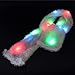 LED Scarf Light up Scarf Clothing for Women Men Kids Novelty Funny Gifts Christmas Scarf Costume for Christmas Party Birthday (White)