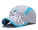 Home Prefer Kids Boys Lightweight Quick Drying Sun Hat Outdoor Sports UV Protection Caps Mesh Side Ball Cap Gray