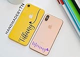 Personalized Name Clear transparent Phone case Xs