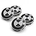 RPOEnterprise Black & Silver Carbon Wheel Center Caps Set of 4 Size 68mm Standard Fit for Most Models BMW hub caps BMW Wheel Center caps BMW Wheel caps BMW caps BMW hubs