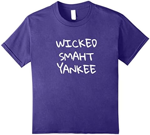 Kids New England Maine Vermont Massachusetts Wicked Smart Yankee 12 Purple
