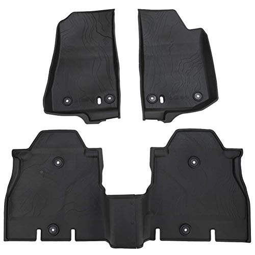 WISELEO 2018 New Jeep Wrangler JL JLU Floor Mats Slush Liners Set Fits