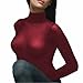 Lupo Women's Second Skin Long Sleeve Turtle Neck Sheer Top