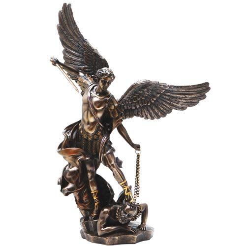 St. Michael The Archangel Bronze Look Statue Saint Pricepulse