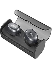 True Wireless Earbuds VAVA Bluetooth 4.1 Wire-Free In-Ear Headphones (12 Hours Playtime with the Portable Charging Case, 3 Sets of Ear Buds, Built-In Microphone)