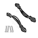 CBTONE 10 Pack Flat Black Cabinet Hardware Handle Pull - 2-1/2