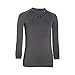 Under Armour Boys' HeatGear Armour Long Sleeve Fitted Shirt, Carbon Heather/Black, Youth Medium