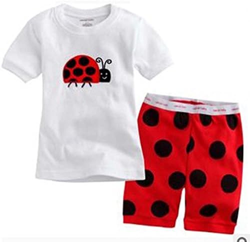 BabygpFrog etc.Little Girls Shorts 2 or 4 Pieces Pajama 100% Cotton Sleepwear pjs(2-12 Years)