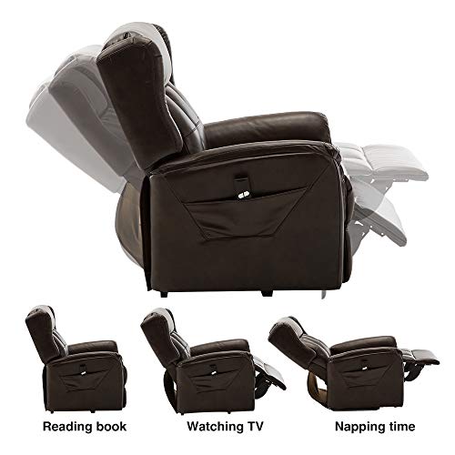 Bonzy Home Power Lift Recliner Chair Electric Leather Recliner with