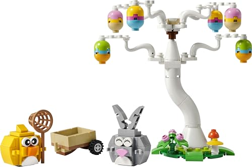 LEGO Osterhase und Ostereiersuche - Kinderspielzeug mit Hasen & Vogel Tierfiguren - Mit Baum & Wagen - Kreatives Konstruktionsspielzeug - Geschenk für Mädchen & Jungen ab 8 Jahren - 40808 10