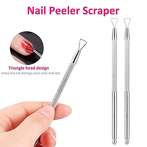 image for SWS 20PCS Nail Polish Remover Clips Soak Off Caps & Stainless Steel Tr