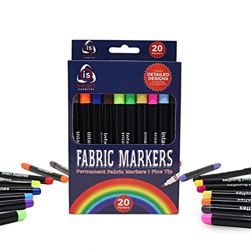 Fabric Marker Permanent Multiple Colors Fade Resistant Pack of