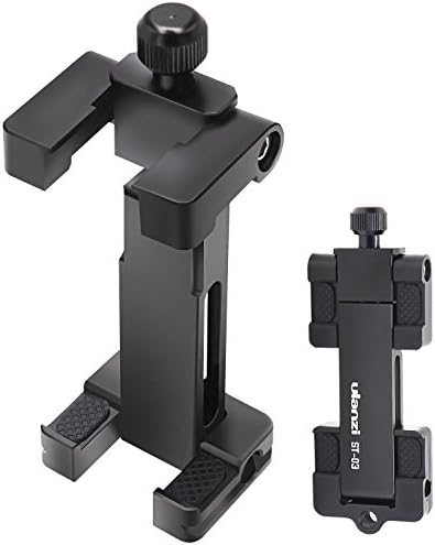 Foldable Phone Clip - TWZ Smartphone Tripod Mount Adapter with Cold Shoe Mount for iPhone Samsung HuaWei Cell Phone Tripod Holder
