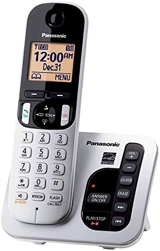 Panasonic KX-TGC222S DECT 6.0 2-Handset Landline Telephone ...