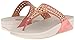 FitFlop Women's Carmel Toe-Post Suede Sandals Dress, Peach, 8 M US