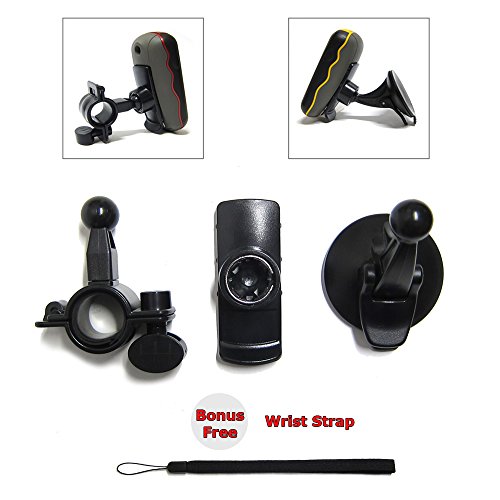 Ramtech Car Windshield / Bike Bicycle Mount Holder Kit For Garmin Rino 610 650 650t 655t 700 750 755t Handheld GPS + Bonus Free Wrist Strap - WBHK