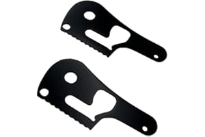 August Engineering Aluminum 6 Piece Set Replacement Stainless Steel Liner Scales Phosphorous Bronze Washer Omega Spring FRK for Benchmade Bugout 535 Axis Lock Knife not Included