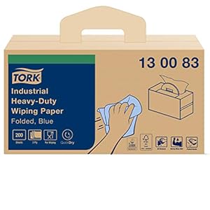 Tork Industrial Heavy-Duty Gevouwen Poetspapier Blauw W7, Handy Box, 1 doos, 130083