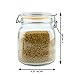 Galashield 32 oz Glass Jars with Lids Food Storage Jars with Airtight Lids Leak Proof Glass Canisters Kitchen Jars [Set of 2]