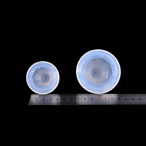Buytra Diamond Silicone Resin Casting Molds for Epoxy Resin, Jewelry Making Earring Pendant DIY Crafts, 2 Pack