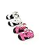 American Fashion World 2 Pack of Flower Power Sandals: Pink and White fits 18 Inch Doll
