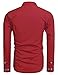 COOFANDY Men's Fashion Print Dress Shirt Casual Cotton Button Down Shirts (M, RED1)