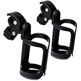 NAGO Stroller Cup Holder 2 Pack. Universal 360 Degrees Rotation. Bike Cup Holder. Stroller Accessories Cup Holder. Cup Drink Holder for Stroller, Bike, Wheelchair