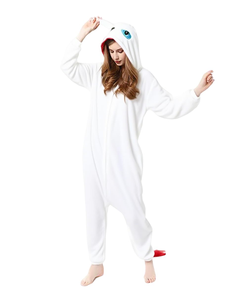 Photo 1 of (used)(see images) rericonq Dragon Onesie Pajamas Adult Christmas Animal Dragon Flannel Costume