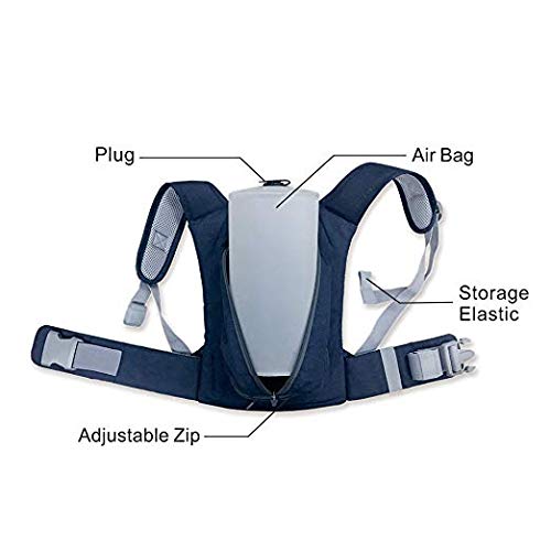 WoodyKnows Side Sleeping Backpack Anti-Snoring Adjustable Pillow, Solution to Tongue Snoring, Stop Snoring Caused by Lying on The Back, Alternative to Mouthpiece (Backpack + Nasal Dilator, Bust<40 in)