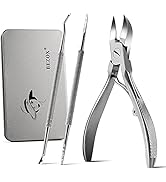 BEZOX Professional Toenail Clippers with Toenail File and Nail Lifters, Value Pack for Thick Ingr...