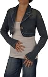 Womens Stretch Denim Cropped Jeans Jackets #LDJ20