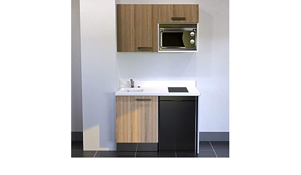 CUISIBANE Kitchenette K07 – 120 cm (con Tarjetero Nevera Top ...