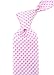 Scott Allan Pink Ties for Men | Woven Checkered Necktie | Pink & White Mens Tie | Cancer Awareness Tie | Corbatas Para rosado