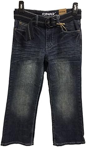Flypaper Jeans Boys 8-20 Regular Boot Cut Jeans Dark Wash (8)