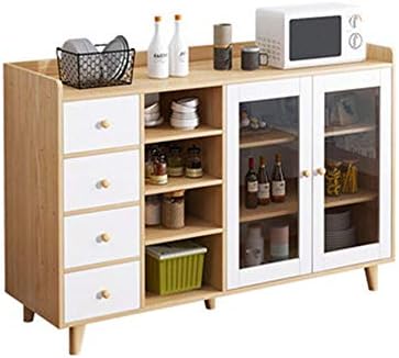 サイドボード キッチン収納 豊富な品 食器棚 リビングボード ストレージキャビネット引き出しキッチン食器棚サイドボードリビングルーム玄関ドアベッドルームマルチレイヤロッカー キッチン 玄関 140x35x90cm リビングルーム Size Natural Color