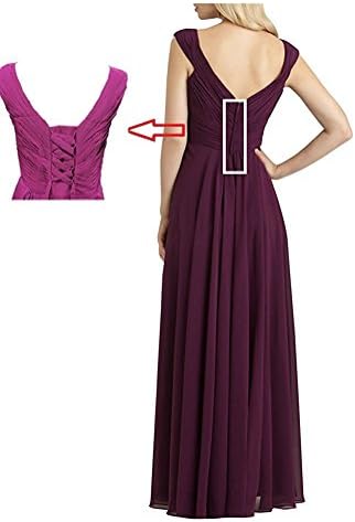 Reinhar Women's V-Neck Empire Line Mother of The Bride Dresses Lavender US 12