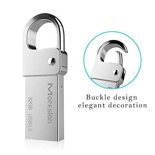 USB-Stick 32GB, USB Stick 32GB USB 2.0 USB-Flash-Laufwerk Memory Stick Wasserdichter Speicherstick Aluminium Flash… – Bild 6