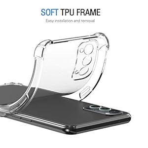 iVoler Cover per Oppo Reno 4 5G / Oppo Reno4 5G, Antiurto Custodia con Paraurti in TPU Morbido e 3 Pezzi Pellicola Vetro… - immagine 5