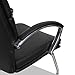 Alera Neratoli Slim Profile Guest Chair, Faux Leather, Chrome Base, 23.81